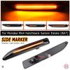 Side Marker Led Front Fender Side Marker Light Flowing Sequential Blinker Light Turn Signal Lamp Compatible with Ford Mondeo Mk4 Hatchback Saloon Estate (BA7) 2007-2015 (Black) view 4