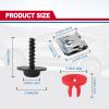 T30 Guard Undertray Cover Engine Splash Shield Compatible with Ford Focus Fusion Escape Explorer C-Max Transit Connect Lincoln MKC Screws Bolt Nut Clip Kit 10 Sets view 2