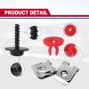 T30 Guard Undertray Cover Engine Splash Shield Compatible with Ford Focus Fusion Escape Explorer C-Max Transit Connect Lincoln MKC Screws Bolt Nut Clip Kit 10 Sets view 3