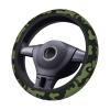 Camo Green Print Steering Wheel Cover Soft Anti-Slip Auto Steering Wheel Cover Elastic Car Accessories Steering Wheel Protector Universal 15 Inch for Cars SUV Vehicle Truck view 4