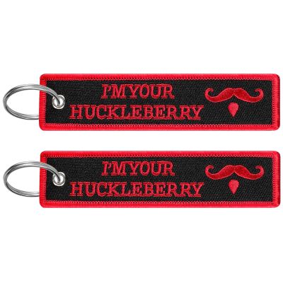 FRTKK 2 Pcs Embroidery keychain Key Ring Accessories, Double Sided Motorcycles Car Key Tags for Scooters Men and Women