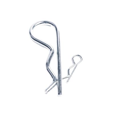 NORAZE Stainless Stee Cotter Hitch R Pin Clips 1/1.2/1.6/1.8/2/2.5/3/4/5 Mm Zinc Steel Split Clip Pins Hairpin for Trailer (Size : M1x17mm-10pcs, Color : White zinc)