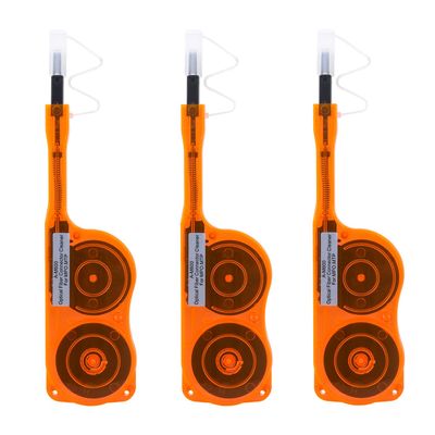 3PC Fiber Optic Cleaning Pen for 8/12/24 Core MPO/MTP Connector (Orange)