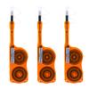 3PC Fiber Optic Cleaning Pen for 8/12/24 Core MPO/MTP Connector (Orange) view 1