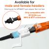 3PC Fiber Optic Cleaning Pen for 8/12/24 Core MPO/MTP Connector (Orange) view 3