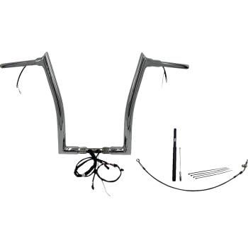 Fat Baggers Inc 812916 1-1/2in. Plug and Play EZ Install Pointed Top Handlebar Kit - Chrome