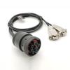 J1939 Puede conector de Cable deutconnector a Doble D-Sub 9 Pin para camin herramienta de diagnstico OBD2 camin escner camiones de servicio pesado autobuses maquinaria de 3.28ft view 2