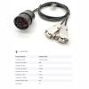J1939 Puede conector de Cable deutconnector a Doble D-Sub 9 Pin para camin herramienta de diagnstico OBD2 camin escner camiones de servicio pesado autobuses maquinaria de 3.28ft view 4