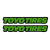 2pcs for Toyo Tires Decal Set Quality Sticker Vinyl Graphic Logo Adhesive (Green) view 1