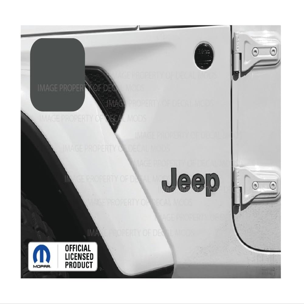 Decal Mods Fender Jeep Fender Flat Overlay Decal Graphic fits Jeep Wrangler JL/JT (2018-2024) (Set of 2) Dark Gray CDG | SJ8Z3