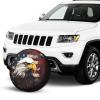 American Flag Spare Tire Cover - Rustic Patriotic Bird Wheel Covers for Trailer Tires RV Truck SUV Protectors Universal USA Flag Accessories 14 Inch view 3
