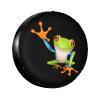 Funny Tree Frog Spare Tire Cover Tough Tire Wheel Waterproof Soft Cover Universal Fit for RV SUV Truck Motorhome Camper Travel Trailer 14" 15" 16" 17" view 1