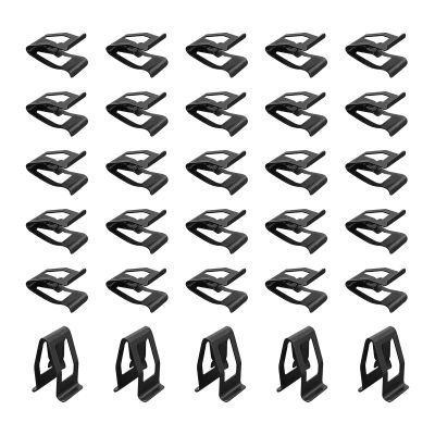 Augeny 30 PCS Dashboard Trim Clips, Metal Car Front Console Dash Retainer, Universal Automotive Dashboard Trim Clip, Vehicle Interior Clip Fasteners Replacement for Most Cars