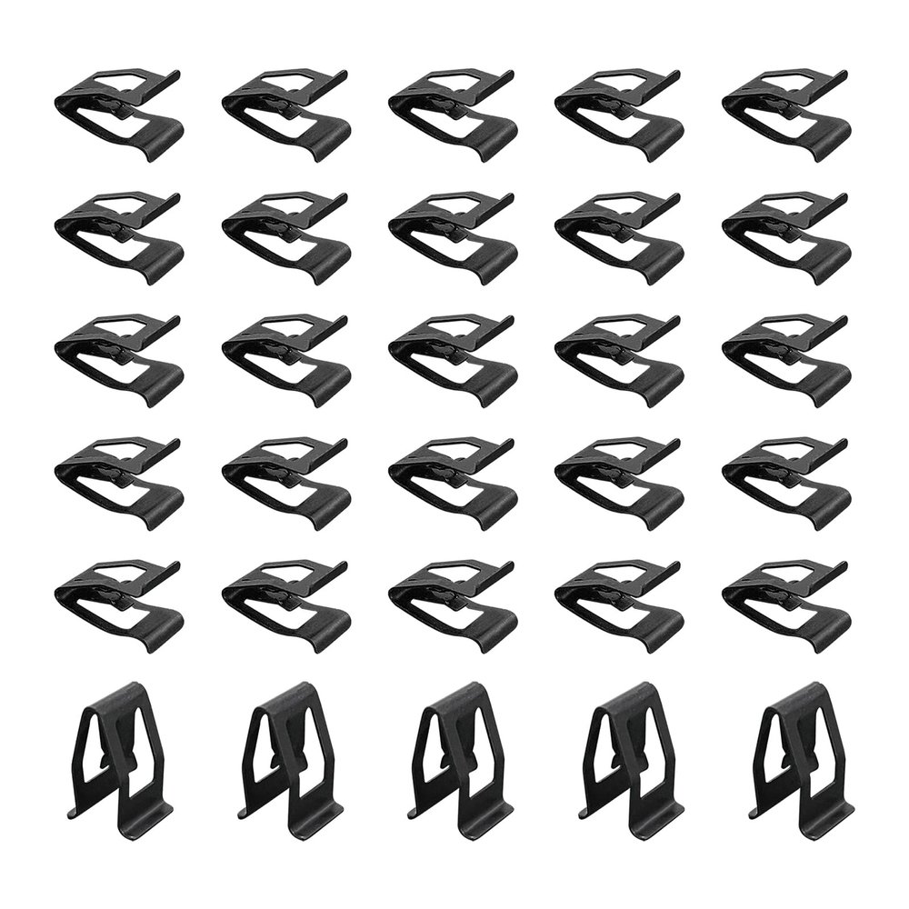 Augeny 30 PCS Dashboard Trim Clips, Metal Car Front Console Dash Retainer, Universal Automotive Dashboard Trim Clip, Vehicle Interior Clip Fasteners Replacement for Most Cars