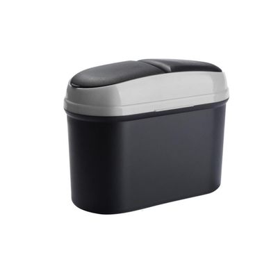 Waterproof Garbage Can Hanging Car Garbage Bin with Spring Lid, Double Opening, No Lid Garbage Bin with Lid, Desktop Garbage Bin