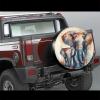 Abstract Watercolor Elephant Spare Tire Cover Weatherproof Tire Wheel Waterproof Sun Protectors Cover Universal Fit for RV SUV Off-Road Vehicle Camper Motorhome Truck 14" 15" 16" 17" view 2