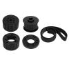 Belt Tensioner Pulley Drive Kit, Precise Ratio Slip Resistant Belt Drive Pulley Kit Power Steering 2258KIT for Big Block 383 400 413 440 Engine (Black) view 1