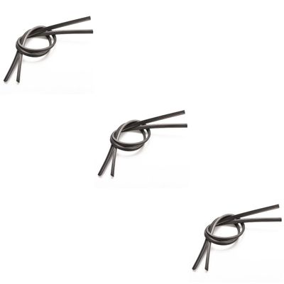 FAVOMOTO 6pcs Windscreen Wiper Rubber Strip Durable Black Wiper Stripes for Easy Replacement Performance Compatible Vehicles