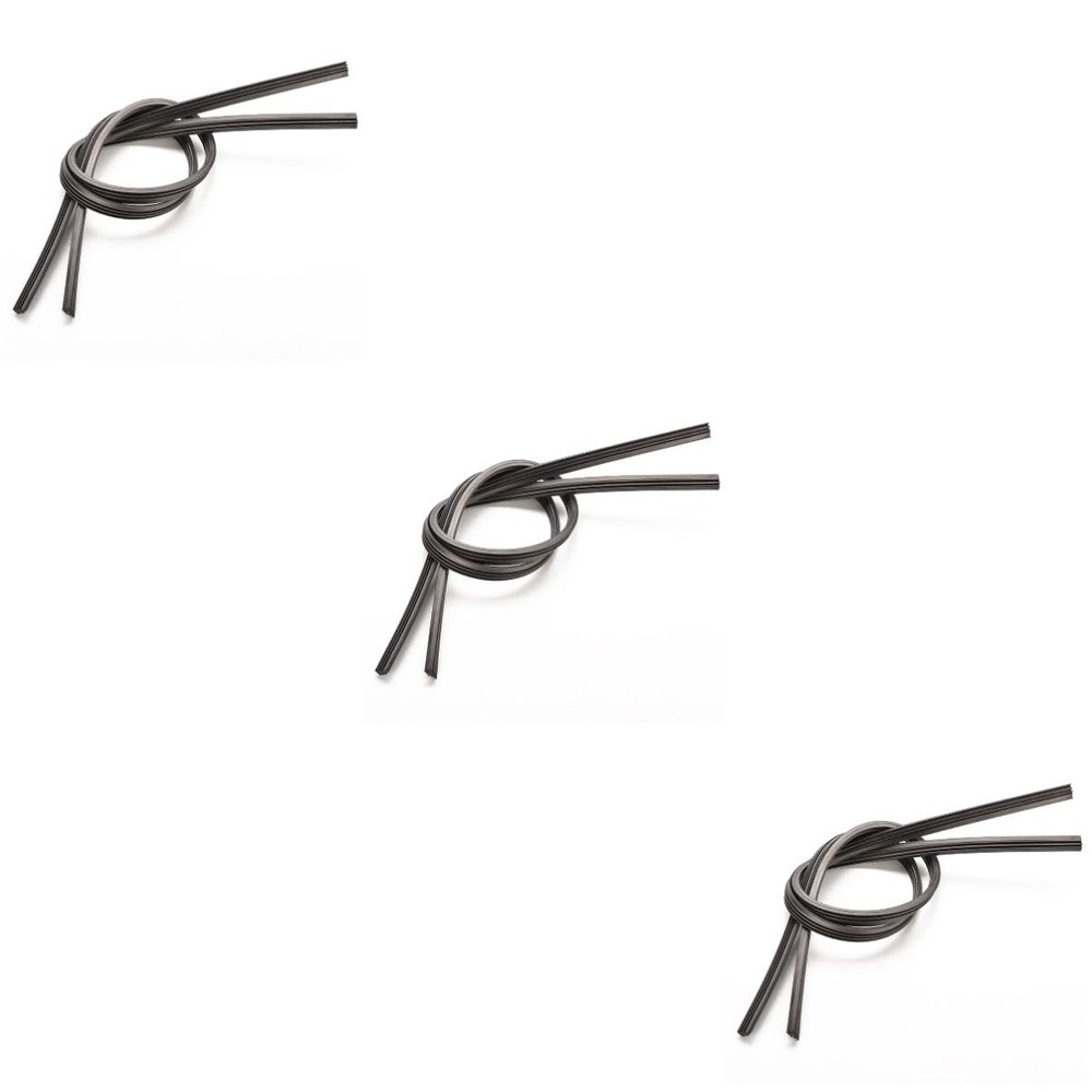 FAVOMOTO 6pcs Windscreen Wiper Rubber Strip Durable Black Wiper Stripes for Easy Replacement Performance Compatible Vehicles
