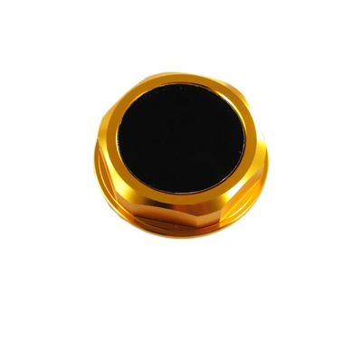 Aluminum Alloy Gas Engine Oil Filler Cap Plug Cover Compatible with Toyota TRD Highlander RAV4 Yaris Camry Corolla Tacoma Land Cruiser (TRD#2 - Gold)