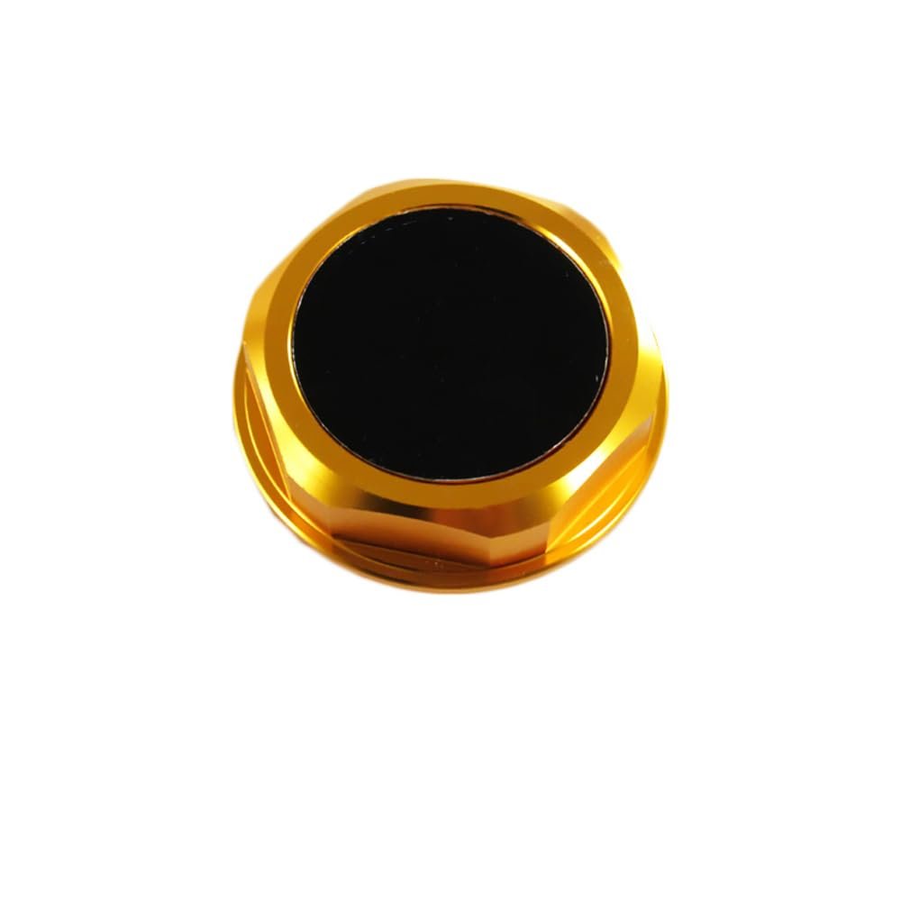 Aluminum Alloy Gas Engine Oil Filler Cap Plug Cover Compatible with Toyota TRD Highlander RAV4 Yaris Camry Corolla Tacoma Land Cruiser (TRD#2 - Gold)