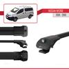 accessorypart Compatible with Nissan NV200 (M20) 2009-2021 ACE-1 Model Car Roof Rack Cross Bar Black Aluminium 2 Bars view 3