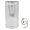 YSIL Intercooler Pipe Air Intake Tube OD 2.5"(63mm) Length 4.72"(120mm) Straight Aluminum Universal Hose Joiner Pipe Connector with 2 Clamps view 1