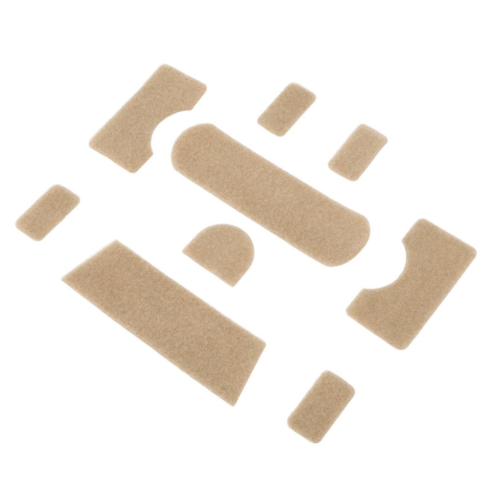 Jauarta 9pcs Clay Color Sticker Strong Adhesive DIY Training Helmet Thickened Back Adhesive