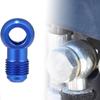 Taimmach 2pcs Dia.10.5mm Blue Fuel Banjo Fittings 6AN Male Flare Adapter Banjo Bolt Fuel Oil Pump Aluminium Alloy for Car view 3