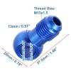 Taimmach 2pcs Dia.10.5mm Blue Fuel Banjo Fittings 6AN Male Flare Adapter Banjo Bolt Fuel Oil Pump Aluminium Alloy for Car view 4