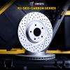 R1 Concepts Front Brake Rotors Fits 2019-2022 Toyota Corolla view 2