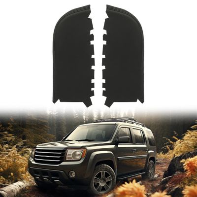 KUAFU Front Door Panel Armrest Cover Compatible with 2009-2015 Honda Pilot PVC Black