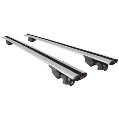 accessorypart Compatible with Peugeot Rifter 2023-2026 Hook Model Car Roof Rack Cross Bar Gray Aluminium 2 Bars