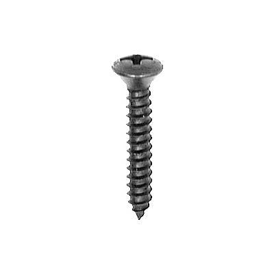 Auveco # 10167#8 X 1" Phillips Oval Head Tapping Screw Black Oxide. Qty 100.