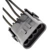 Auveco # 23125 Weather Pack In-Line 4-Way Shroud Harness Connector. Qty 1. view 1