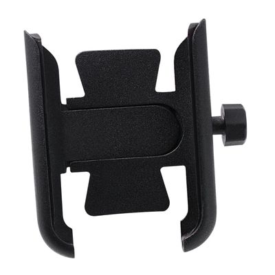 FAVOMOTO Aluminum Alloy Mobile Phone Holder for Motorcycle and ATV Rotatable Phone Mount Black Bracket for Navigation and Riding Equipment