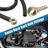 Karlass 4 Set Car Banjo Hose Barb Bolt Metal with 8mm Spacers for Car Fittings Washer Bronze Tone view 3