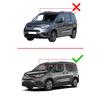 apline Compatible with Toyota Proace City Verso 2023-2025 Hook Model Car Roof Rack Cross Bar Grey Aluminium 2 Bars view 3