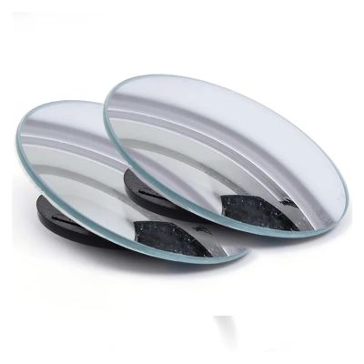 2Pcs Round Frame Convex Blind Spot Mirror Safety Driving Wide-Angle 360 Degree Adjustable Clear Rearview Mirror Car Accessories (Size : B-01)