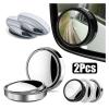 2Pcs Round Frame Convex Blind Spot Mirror Safety Driving Wide-Angle 360 Degree Adjustable Clear Rearview Mirror Car Accessories (Size : B-01) view 2