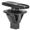 Auveco # 21949 Weatherstrip Retainer; Head Size: 5mm X 12mm, Stem Dia.: 7mm, Stem Length: 10mm, Black Nylon. Qty 25. view 1