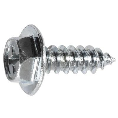 Auveco # 23618 Phillips Washer Head Tapping Screw W/Tek Point M4.2-1.41 X 11mm - Zinc 11500983. Qty 100.