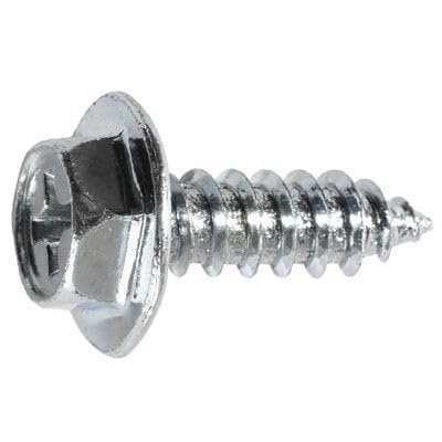 Auveco # 23618 Phillips Washer Head Tapping Screw W/Tek Point M4.2-1.41 X 11mm - Zinc 11500983. Qty 100.