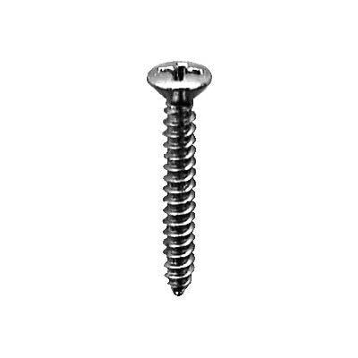 Auveco # 9402 6 X 1-1/4" Phillips Oval Head Tapping Screw 18-8 Grade Stainless Steel. Qty 100.