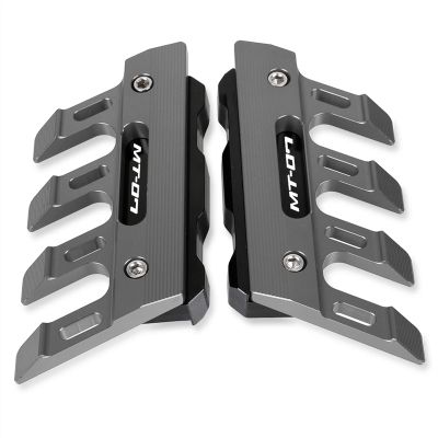 WAGLOS Motorcycle Front Fender Side Protection Guard Mudguard Sliders for Yamaha MT-07 MT07 FZ-07 MT 07 2016 2017 2018 2019 2020-2021 Anti-Fall Frame Sliders (Color : Gray)