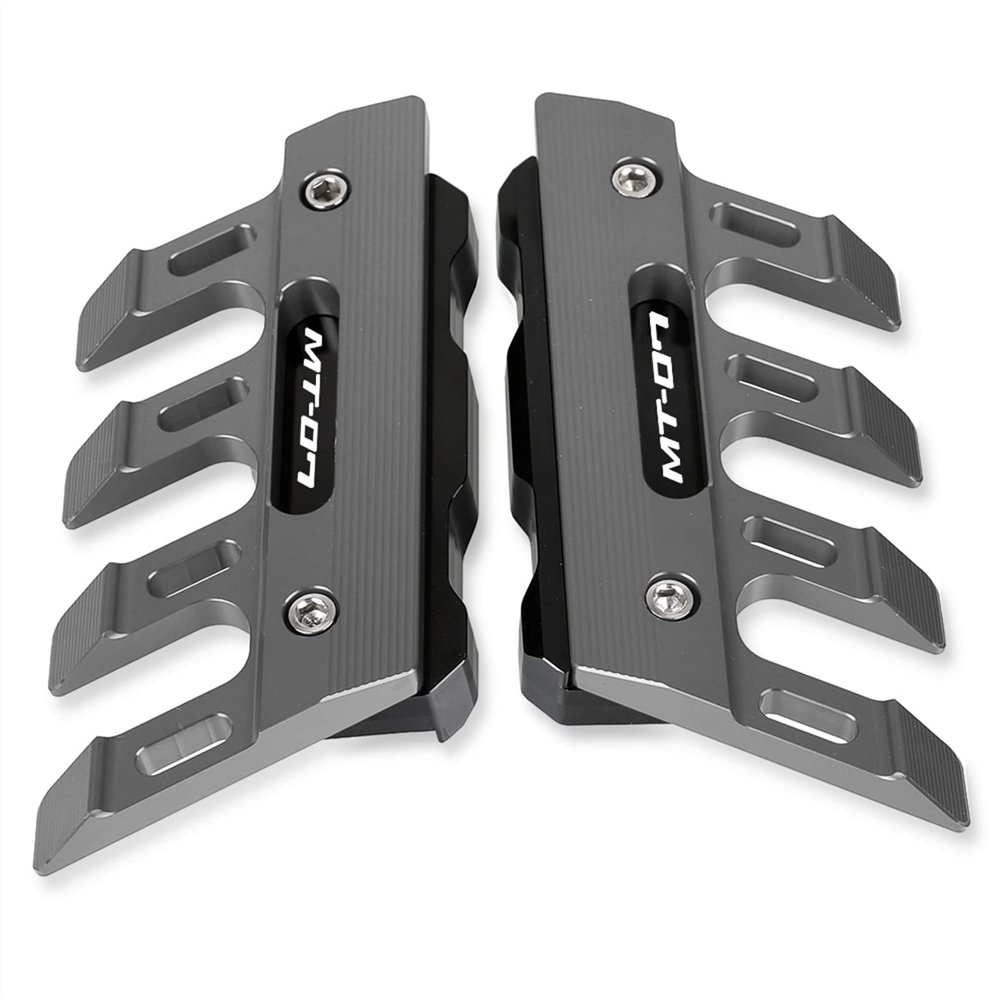 WAGLOS Motorcycle Front Fender Side Protection Guard Mudguard Sliders for Yamaha MT-07 MT07 FZ-07 MT 07 2016 2017 2018 2019 2020-2021 Anti-Fall Frame Sliders (Color : Gray)