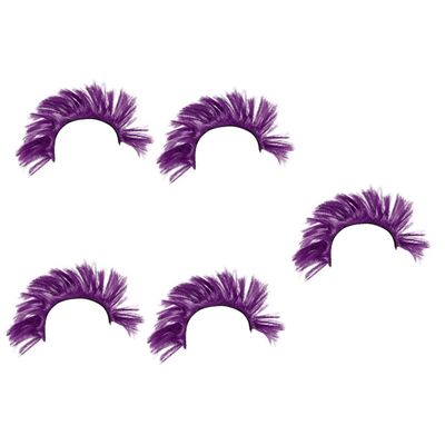 Sosoport 5pcs Wig Decor for Helmets Pet Material Easy to Apply Stylish Outdoor Riding Accessory Design