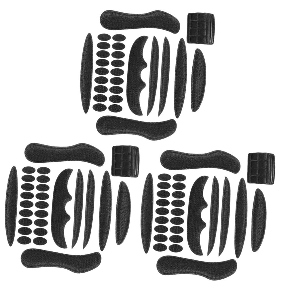 VANZACK 3sets Riding Helmet Cushion Sponge Pads Adhesive Dots for Enhanced Comfort and Fits Bike and Safety Helmets Inner Padding
