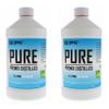 XSPC Pure Premix Distilled PC Coolant, 1 Liter, UV Blue, 2-Pack view 1