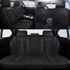 Seat Covers Full Set for Suzuki Aerio 2005-2023,Ice Silk Non-Slip Car Seat Covers Car Seat Protector,Soft Cooling Auto Interior AccessoriesStandard,Black&Red view 2